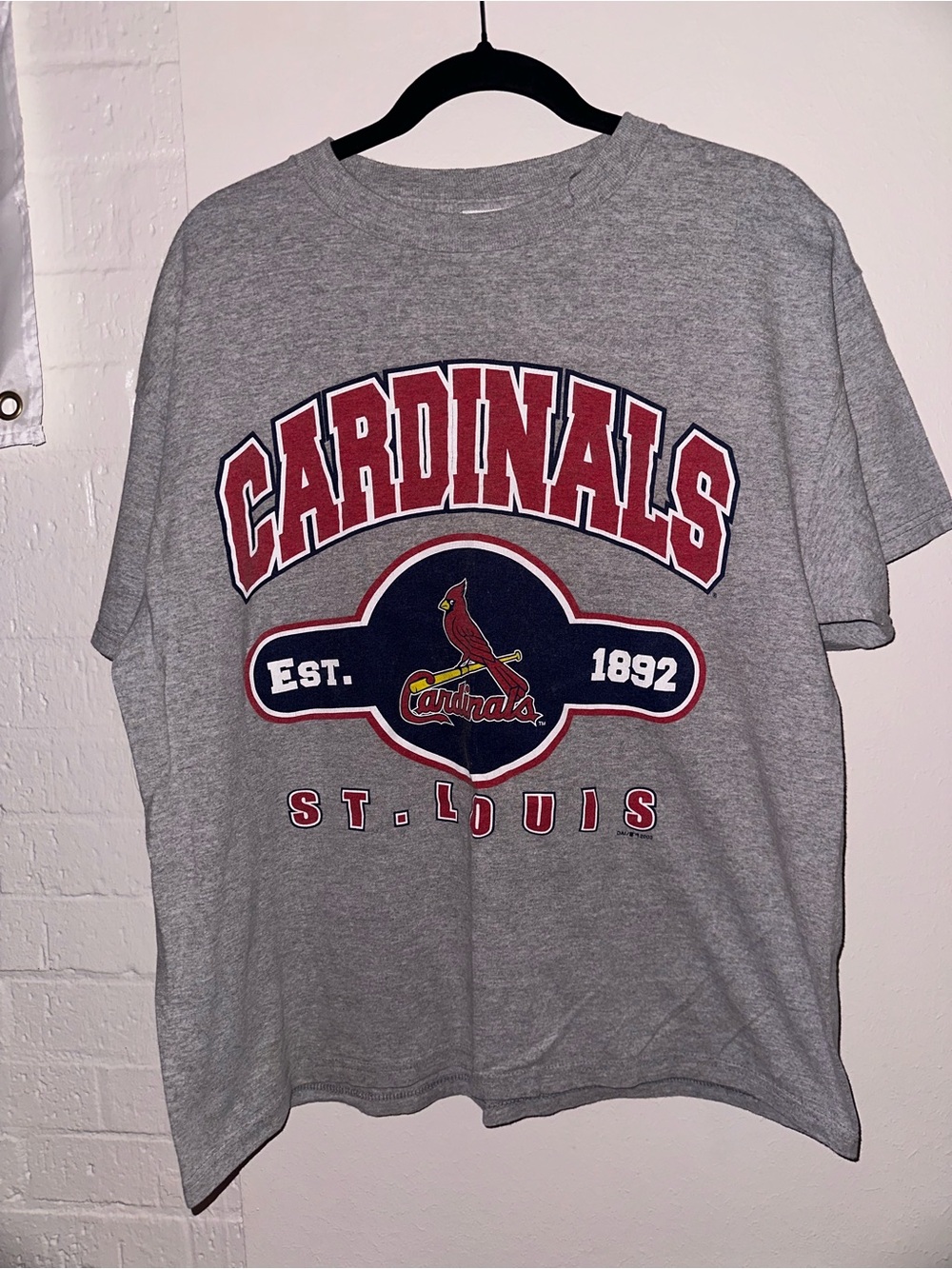 ‘03 St. Louis Cardinals Gray Graphic Tee - Cardinals Logo